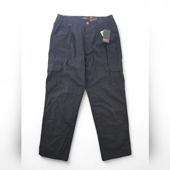 5.11 Tactical Taclite Pro Pants Men's 34x30 Navy Blue Regular Fit Ripstop Teflon - Picture 1 of 10